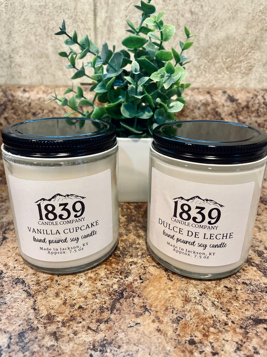 1839 hand poured soy candles